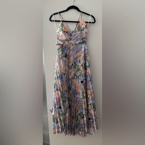 ASTR the Label - Blythe Dress in Coral Multi - Size S